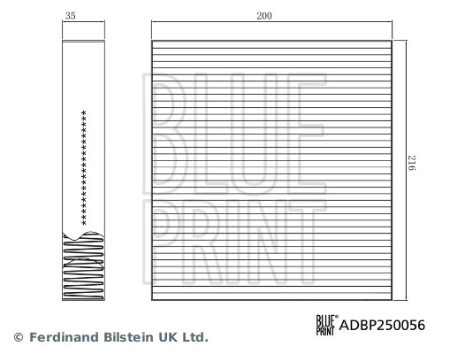 BLUE PRINT ADBP250056 szűrő, utastér levegő