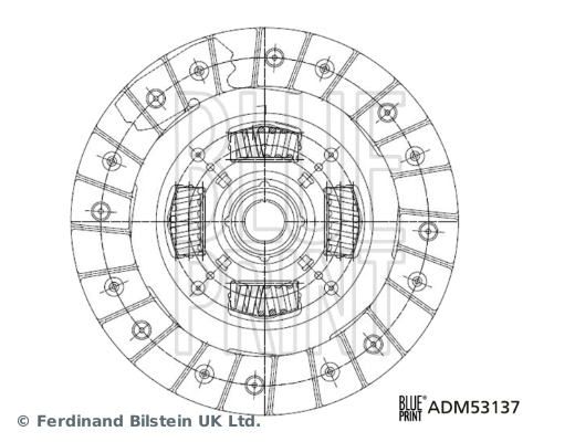 BLUE PRINT ADM53137 Kuplungtárcsa