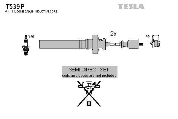 TESLA TES T539P Gyújtáskábel szett