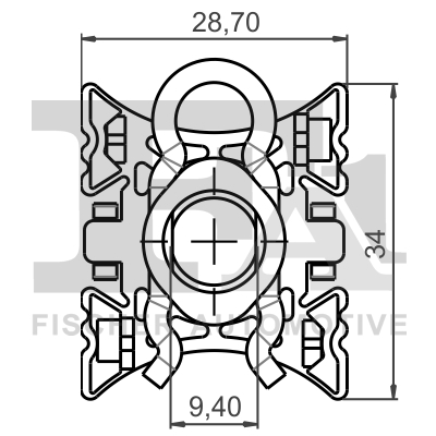 FIS 10-40088.5 SPINKA MECHANIZMU SZYBY, KLIPS MOCUJĽCY BMW, VOLVO