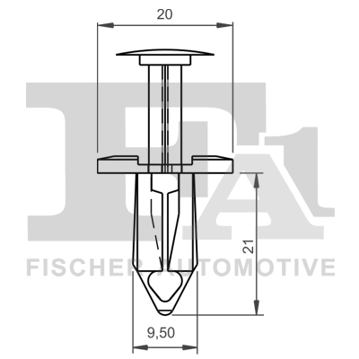 FA1 FIS11-20020.5 SPINKA NIT Z TWORZYWA SZTUCZNEGO 5-SZT