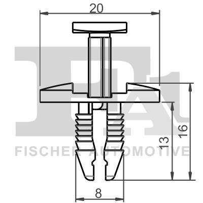 FA1 FIS21-20009.5 SPINKA NIT Z TWORZYWA SZTUCZNEGO 5-SZT