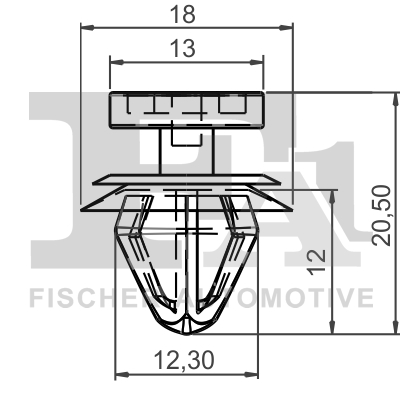 FA1 FIS21-40057.5 SPINKA KLIPS MOCUJACY 5-SZT