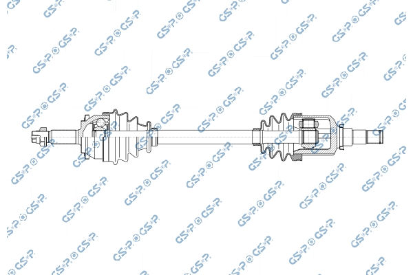 GSP GSP259316 Féltengely