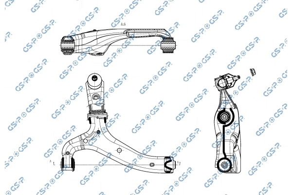 GSP GSPS061399 Lengőkar, trapézkar
