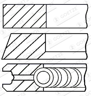 GOETZE 08-139500-00 PIER?CIENIE T?OKOWE VW TIGUAN