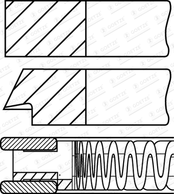 GOETZE 08-141300-10 PIER?CIENIE T?OKOWE FORD FOCUS