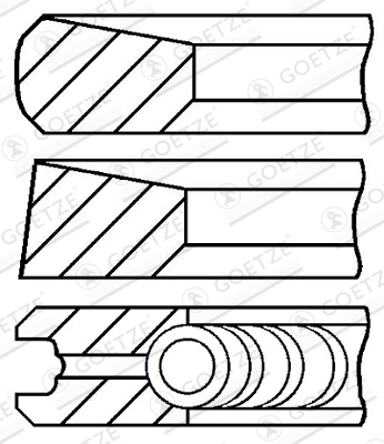 GOETZE 08-287100-00 PIER?CIENIE T?OKOWE MITSUBISHI PAJERO 00-