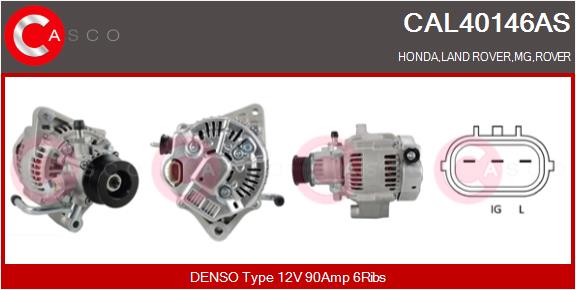 CASCO CSCCAL40146AS ALTERNATOR 12V 90A Z KOLEM
