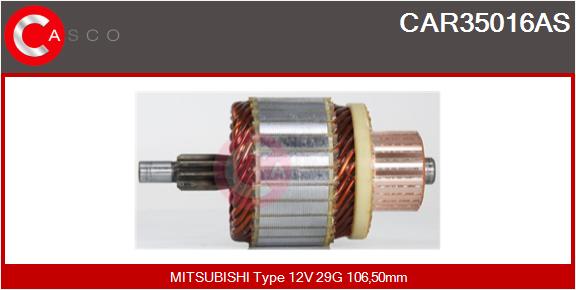 CASCO CSCCAR35016AS Állórész, önindító