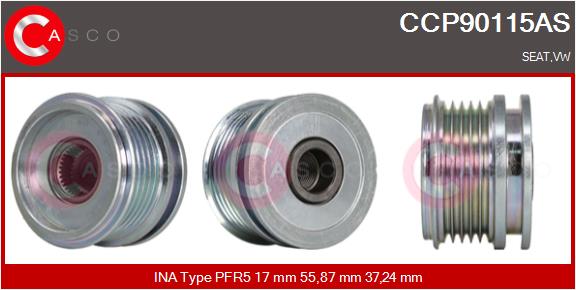 CASCO CSCCCP90115AS Szabadonfutós ékszíjtárcsa
