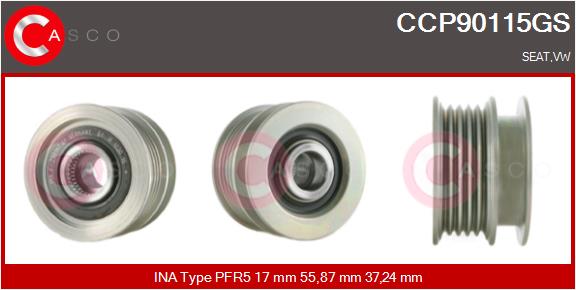 CASCO CSCCCP90115GS KOLO PASOWE ALTERNATORA SPRZEGLO OE