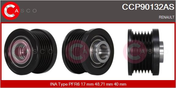 CASCO CSCCCP90132AS Szabadonfutós ékszíjtárcsa