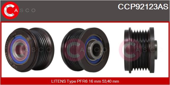 CASCO CSCCCP92123AS Szabadonfutós ékszíjtárcsa