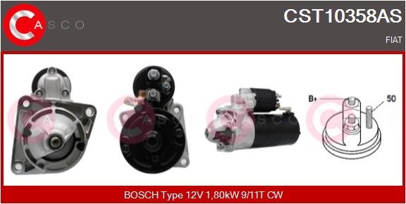 CASCO CSCCST10358AS ROZRUSZNIK 12V 1.8KW BOSCH