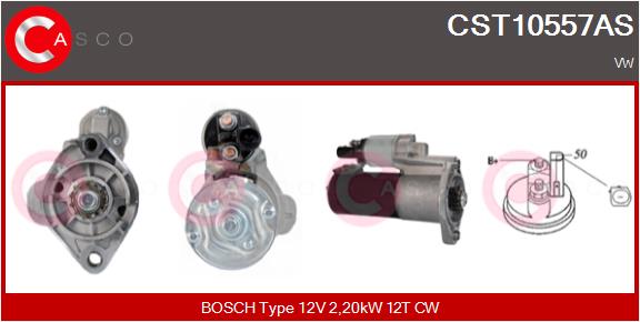 CASCO CSCCST10557AS ROZRUSZNIK 12V 2.2KW BOSCH START-STOP