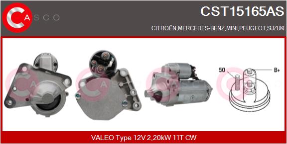 CASCO CSCCST15165AS ROZRUSZNIK 12V 2.2KW VALEO