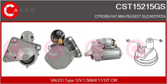 CASCO CSCCST15215GS ROZRUSZNIK  12V 1.5KW OE