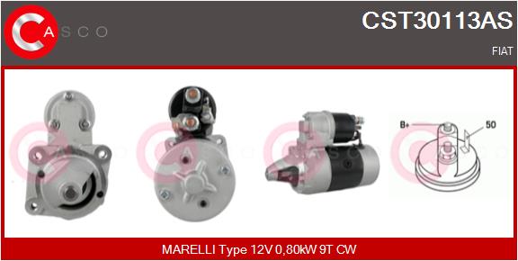 CASCO CSCCST30113AS ROZRUSZNIK 12V 0.8KW MARELLI