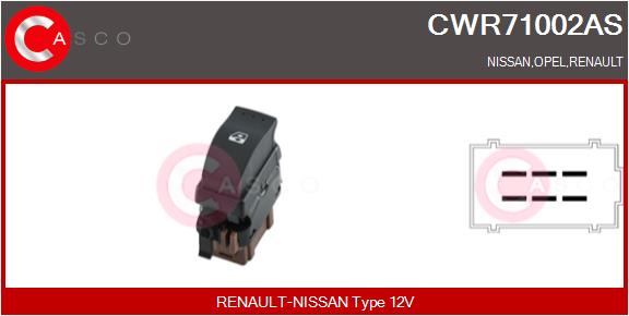 CASCO CSCCWR71002AS Ablakemelő kapcsoló