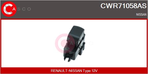 CASCO CSCCWR71058AS Ablakemelő kapcsoló