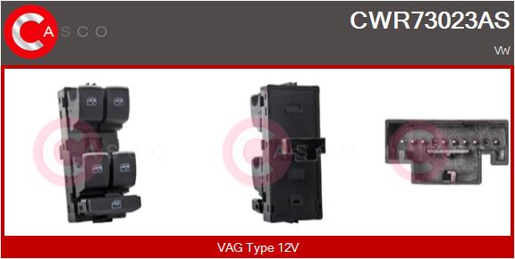 CASCO CSCCWR73023AS Ablakemelő kapcsoló