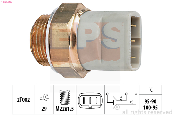 EPS EPS1.850.616 hőkapcsoló, hűtőventillátor