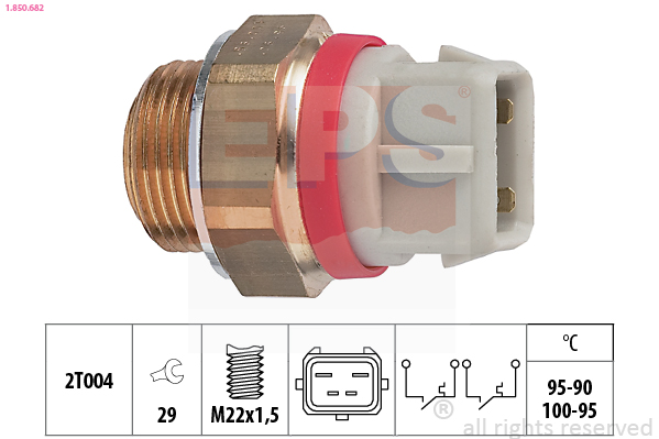 EPS 1-850-682 Hőkapcsoló, érzékelő, hűtőventillátorkapcsoló gomba