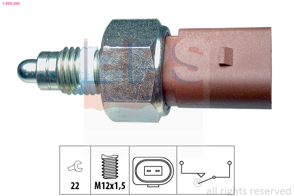 EPS 1-860-266 Tolatólámpa kapcsoló, érzékelő, gomba ház