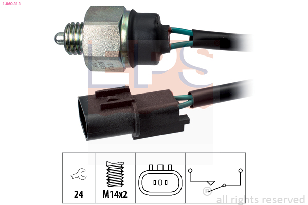 EPS 1-860-313 Tolatólámpa kapcsoló, érzékelő, gomba ház