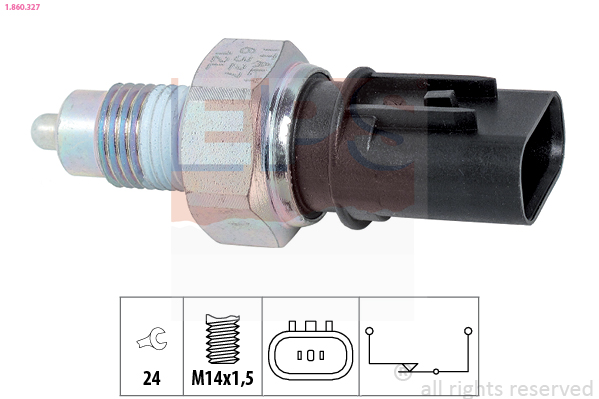 EPS 1-860-327 Tolatólámpa kapcsoló, érzékelő, gomba ház