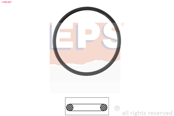 EPS 1-890-687 Tömítés termosztáthoz