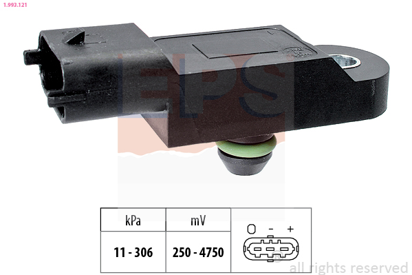 EPS 1-993-121 Szívócső nyomás érzékelő, map szenzor