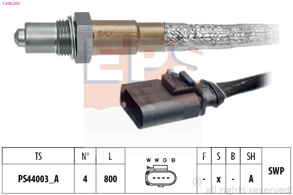 EPS 1-998-250 Lambdaszonda, érzékelő, jeladó