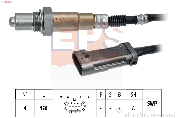 EPS 545 974 1.998.281 - Lambdaszonda, érzékelő, jeladó