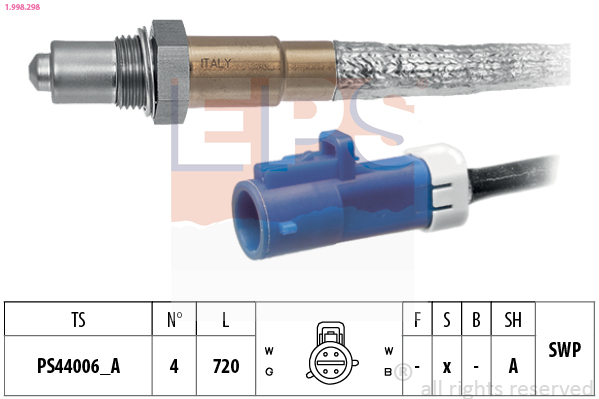 EPS 1-998-298 Lambdaszonda, érzékelő, jeladó