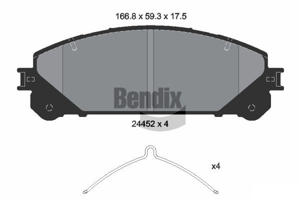 BENDIX 265 649 BPD1488 # első fékbetétek