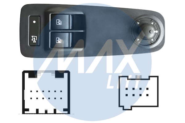 MAX 390043 SFT123 PREKIDA? POD.STAKLA FIAT DUCATO 06- P/L SIVI 2X +ZAKLJ.VRATA 20PIN SFT123 ,JUMPER