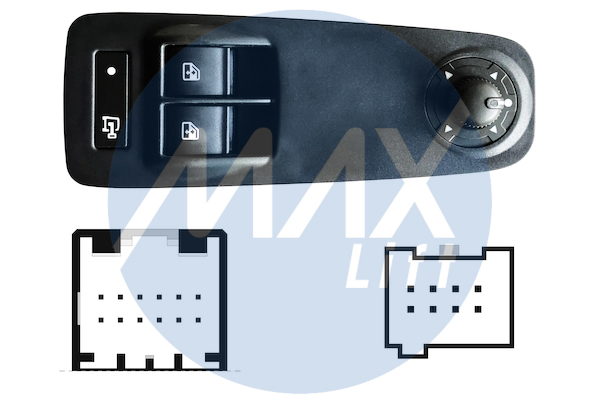 MAX 390046 SFT134 PREKIDA? POD.STAKLA FIAT DUCATO 12- P/L CRNI 2X +ZAKLJ.VRATA 20PIN SFT134