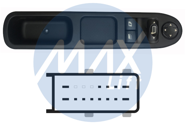 MAX 255127 SPG102 PREKIDA? POD.STAKLA PEUGEOT 207 P/L CRNI 13PIN SPG102