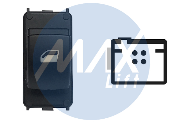 MAX 255161 SPG107 PREKIDA? POD.STAKLA PEUGEOT 207 P/D CRNI 4PIN SPG107