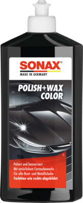 SONAX POLIR ÉS WAX FEKETE 500 ML