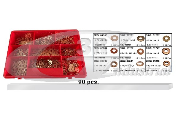 3RG RGI96017 Tömítéskészlet befecskendezőfúvókához, javítókészlet porlasztóhoz