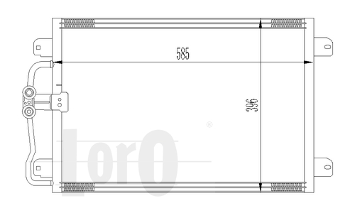 DEPO 042-016-0007 Klímakondenzátor, klímahűtő