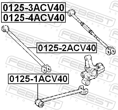 FEBEST FBS0125-1ACV40 Lengőkar, trapézkar