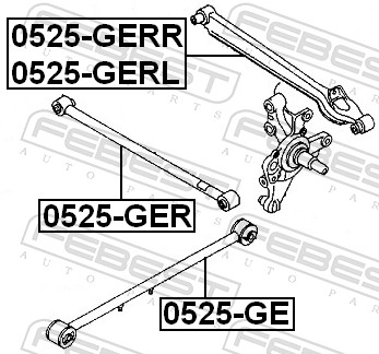 FEBEST FBS0525-GE Lengőkar, trapézkar