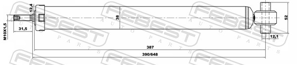 FEBEST FBS18656540R Lengéscsillapító