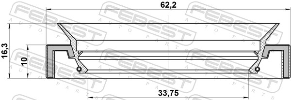 FEBEST FBS95HAY-35621016X Féltengely szimmering