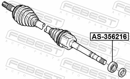 FEBEST FBSAS-356216 Kerékcsapágy szett