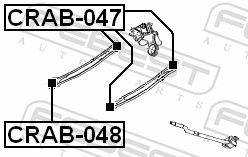 FEBEST FBSCRAB-047 Lengőkar szilentek